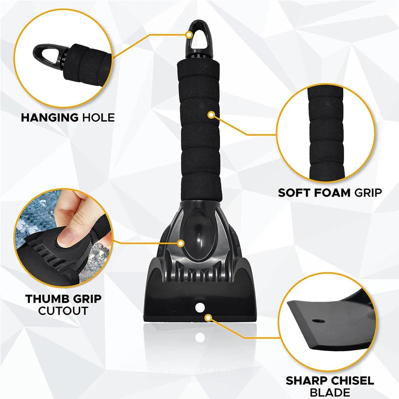 Ice Scraper Mitt — Warm Fleece Glove with Built-In Scraper