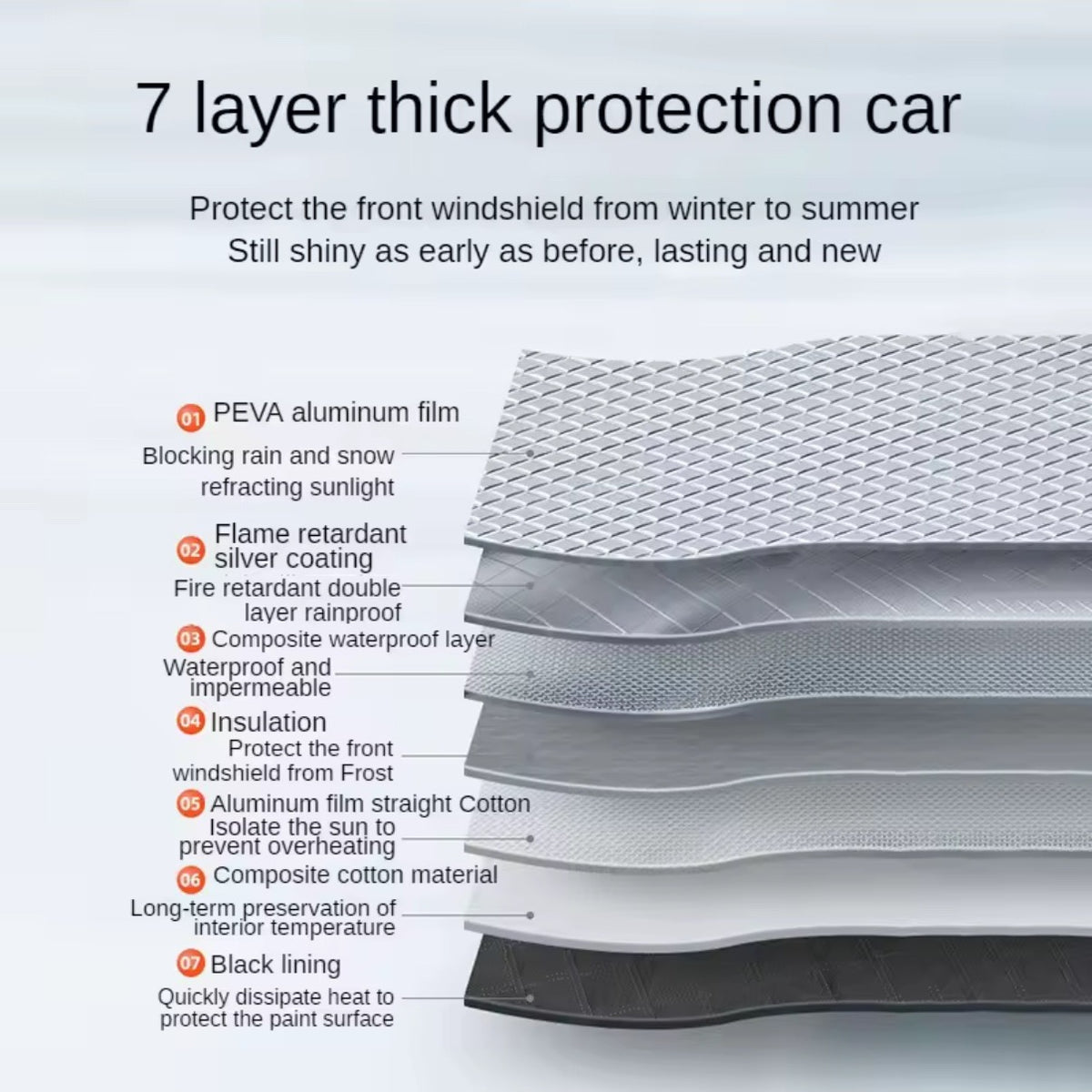 All-Weather Magnetic Windshield Snow Cover